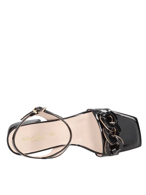 Sandali in vernice EVALUNA | G157 VERN.NERO